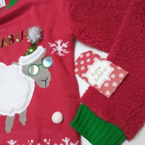 NWT With Love, Derek Ugly Holiday Bahhh Humbug Sweater, size Small - Picture 3 of 10